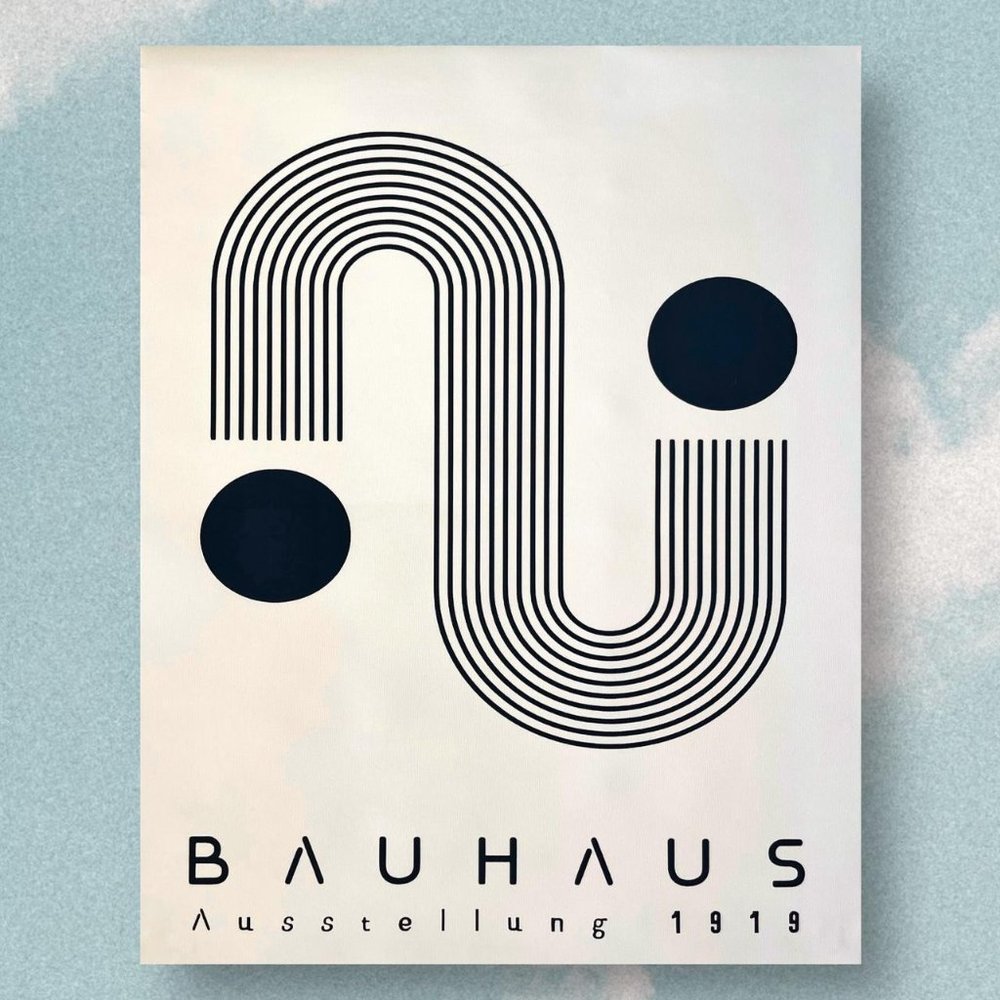 1919 BAUHAUS canvas poster